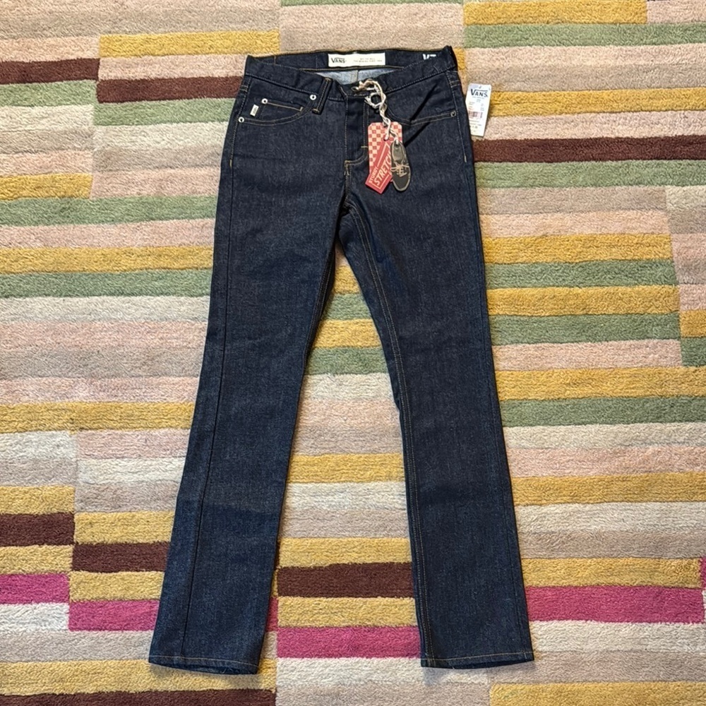 NWT Vans sturdy stretch V76 skinny indigo kid size 26x28
